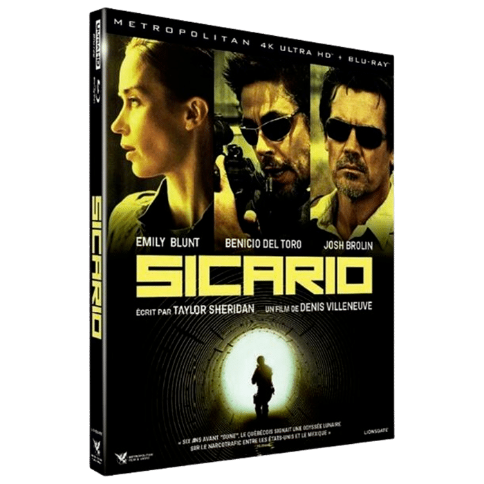 sicario blu ray 4k edition limitee visuel produit