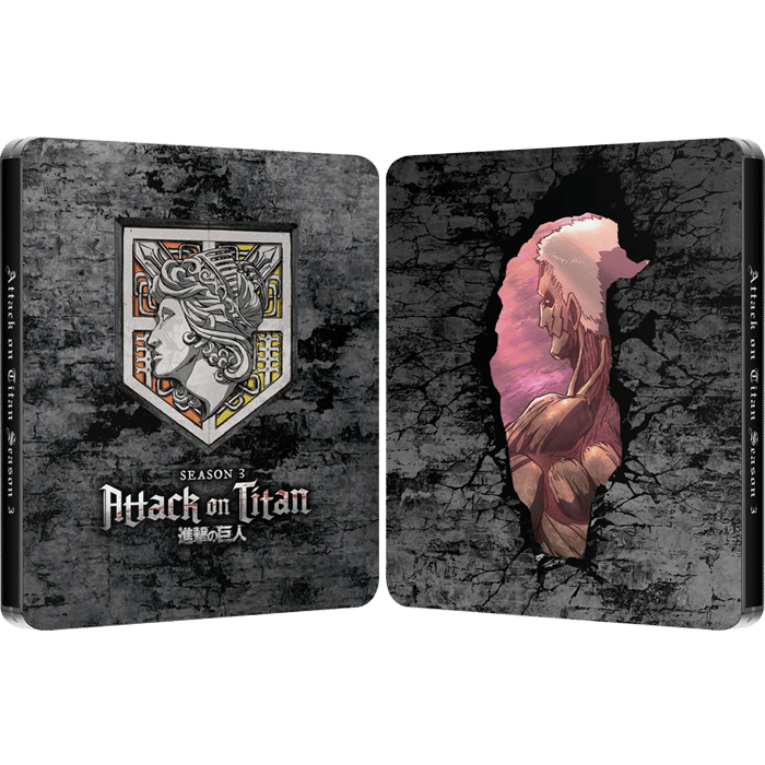 l'attaque des titans saison 3 blu ray steelbook visuel produit