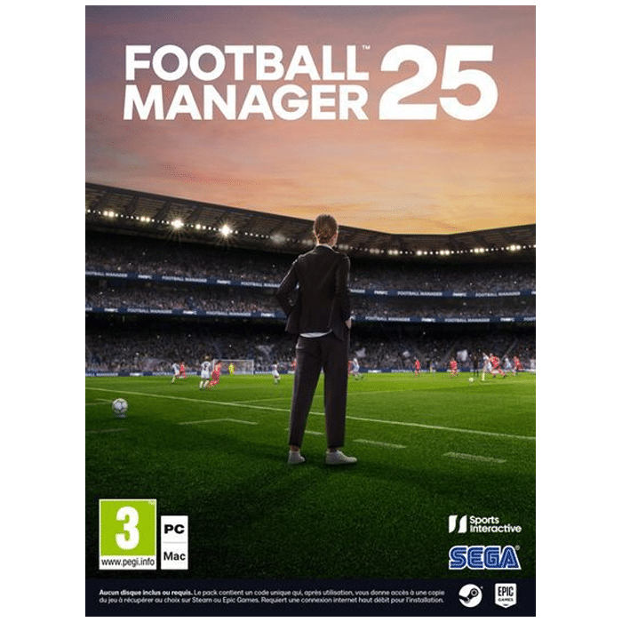 football manager 2025 cib sur pc visuel produit