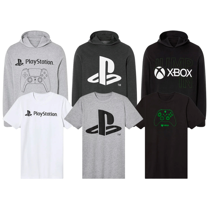 T Shirt Sweat Playstation Xbox Lidl produit