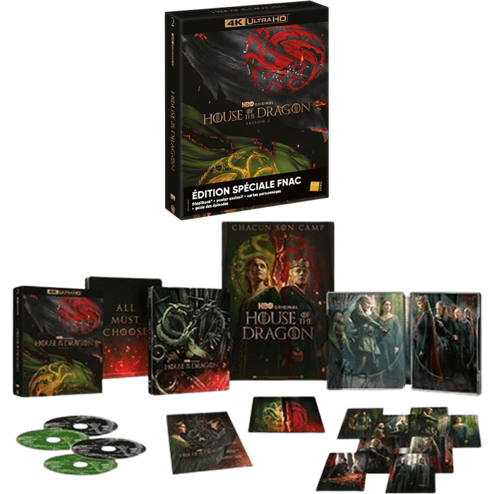 House of the Dragon Saison 2 4K Steelbook Fnac definitif produit