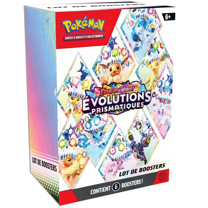 pack pokemon lot de 6 boosters ev8.5 visuel produit