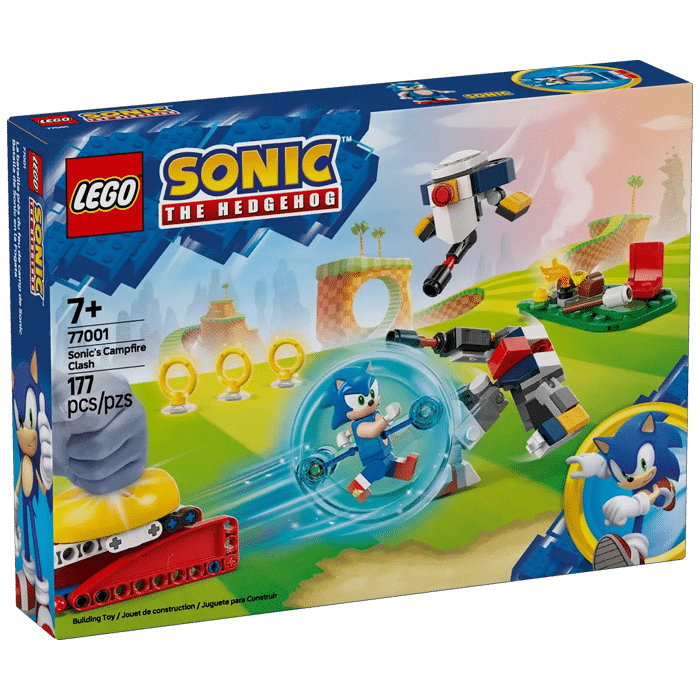 lego sonic conflit au feu de camp 77001 visuel produit