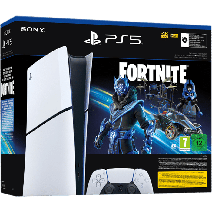 pack ps5 slim digital fortnite cobalt star étoile produit