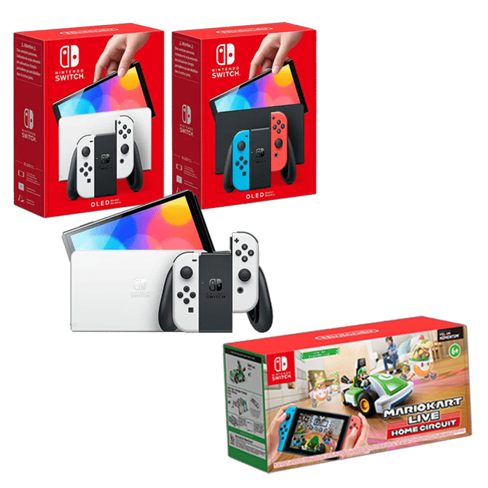 console switch oled mario kart circuit luigi produit