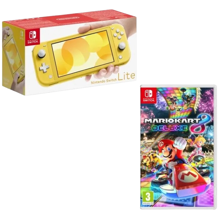 Console Switch Lite Jaune Mario Kart 8 produit