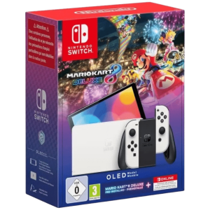 bundle switch oled blanche mario kart 8 deluxe visuel produit