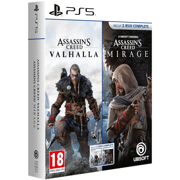 Compilation Assassin’s Creed Mirage et Valhalla PS5 definitif produit