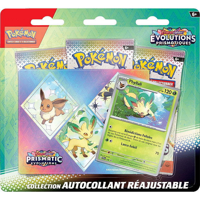 Tripack Prismatiques Autocollant Pokémon Phyllali produit