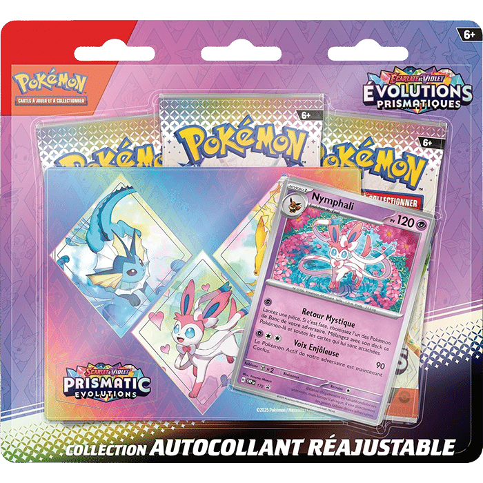 Tripack Prismatiques Autocollant Pokémon Nymphali produit