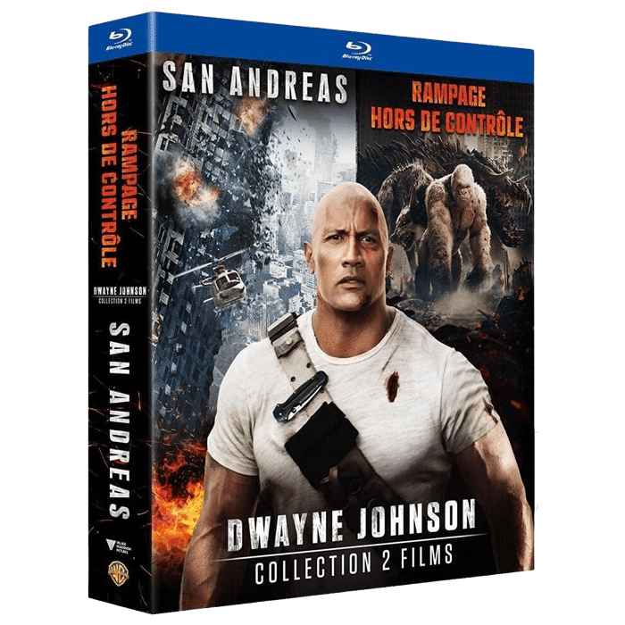 Coffret Blu Ray 2 Films Dwayne Johnson (Rampage+ San Andreas) produit