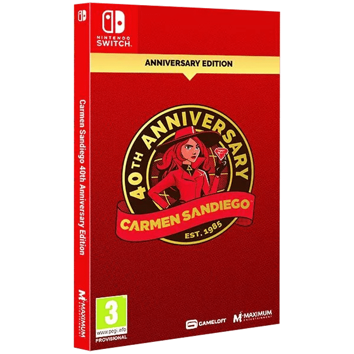 carmen sandiego 40th anniversary edition switch visuel produit