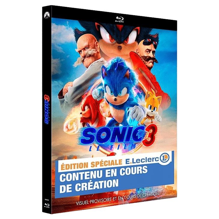 sonic 3 blu ray edition eleclerc visuel produit
