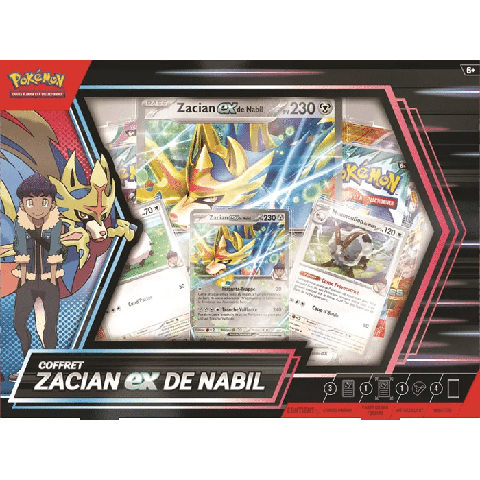 Coffret Zacian EX de Nabil produit