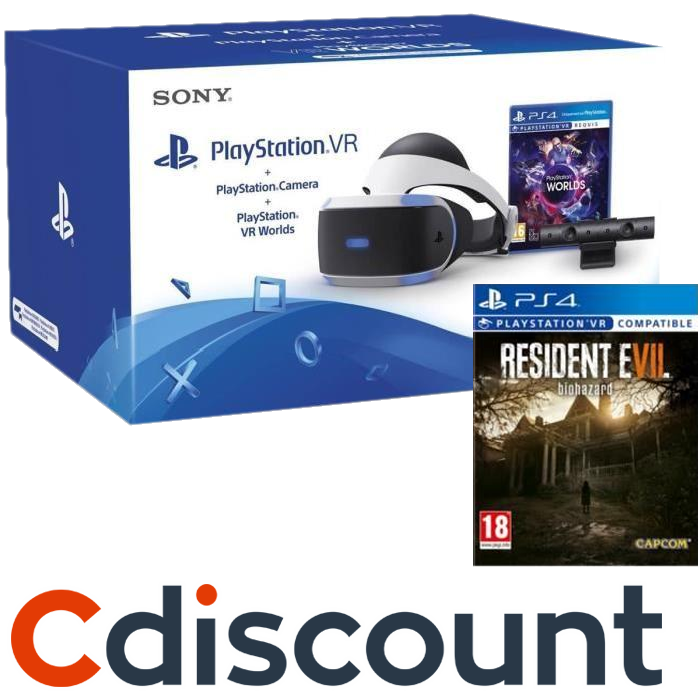 pack ps vr camera ps worlds resident evil 7 cdiscount