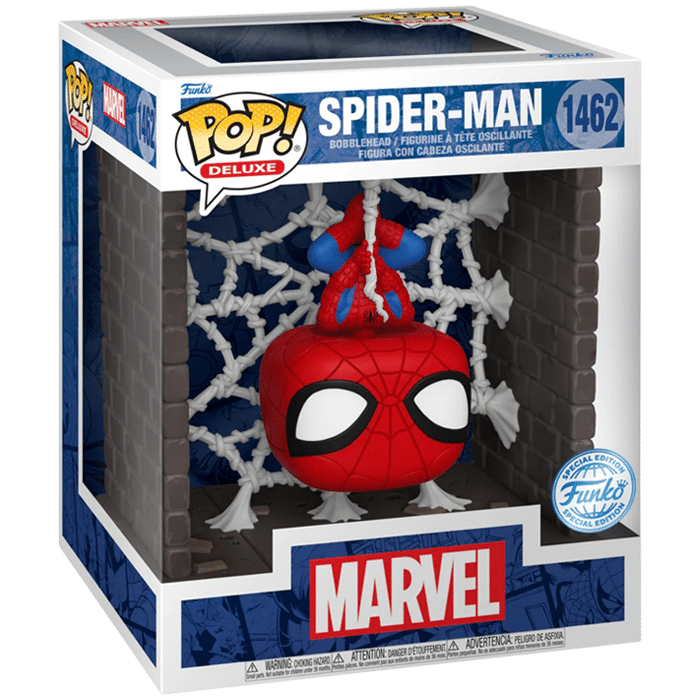 funko pop deluxe 1462 spider man webbed visuel produit