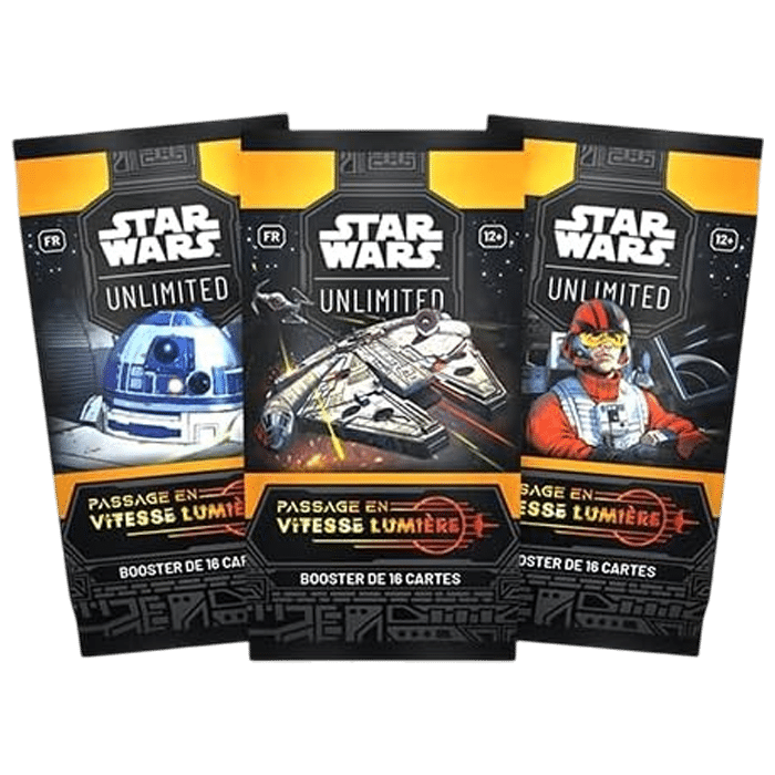 cartes star wars booster vitesse lumiere visuel produit