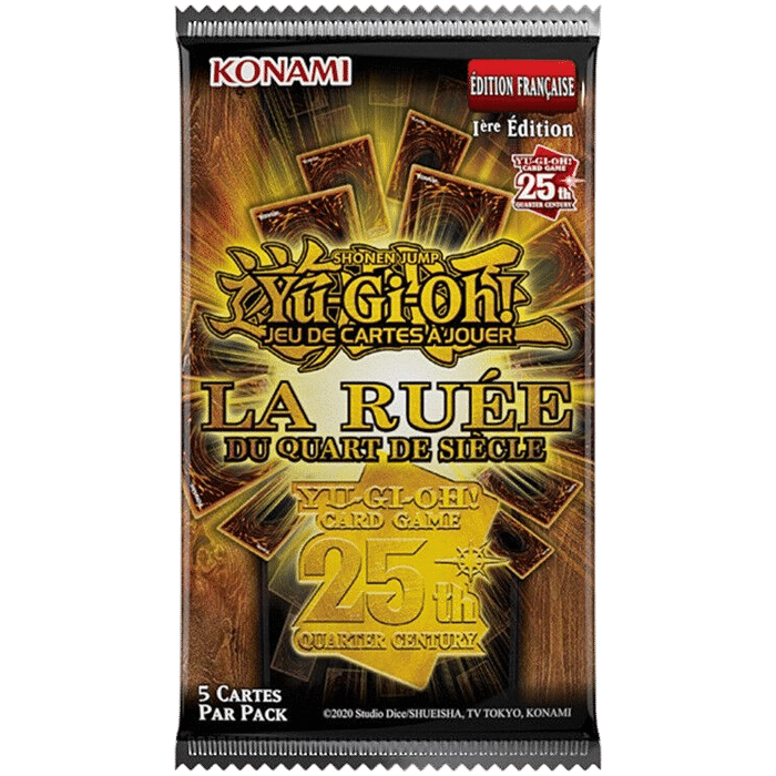 booster yu gi oh la ruee du quart de siecle visuel produit