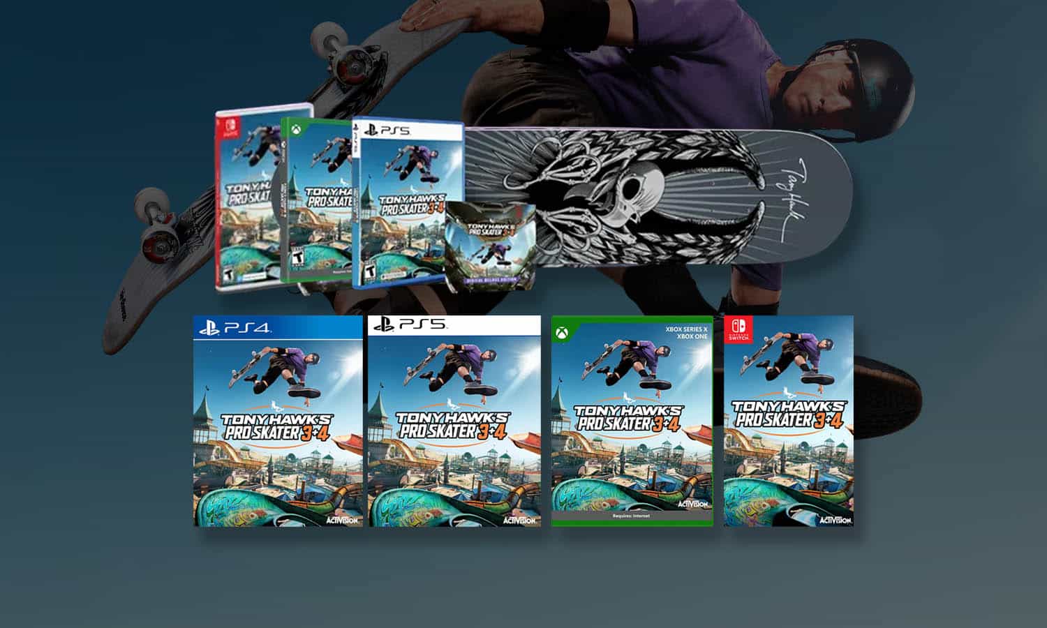 SLIDER Tony Hawk’s Pro Skater 3+4 le récap des éditions