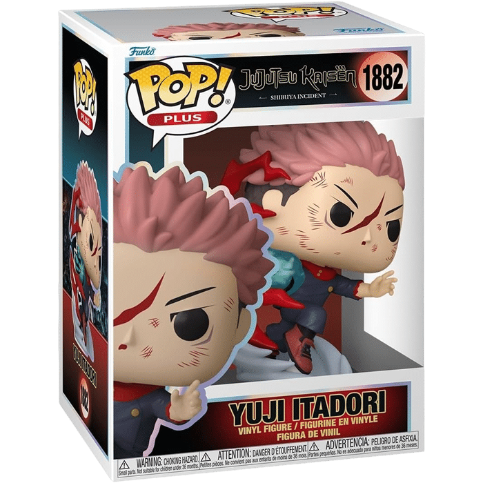 funko pop plus jujutsu kaisen yuji itadori visuel produit