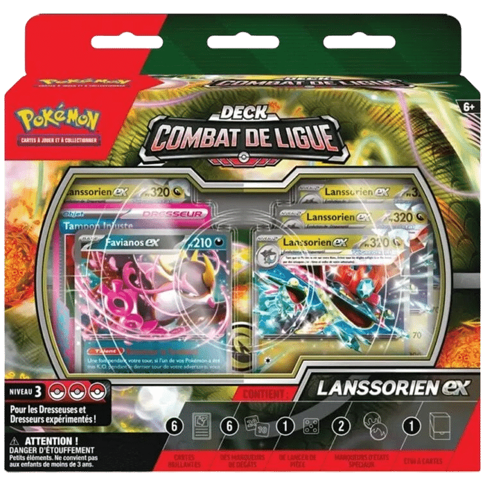 deck pokemon combat de ligue lanssorien ex visuel produit