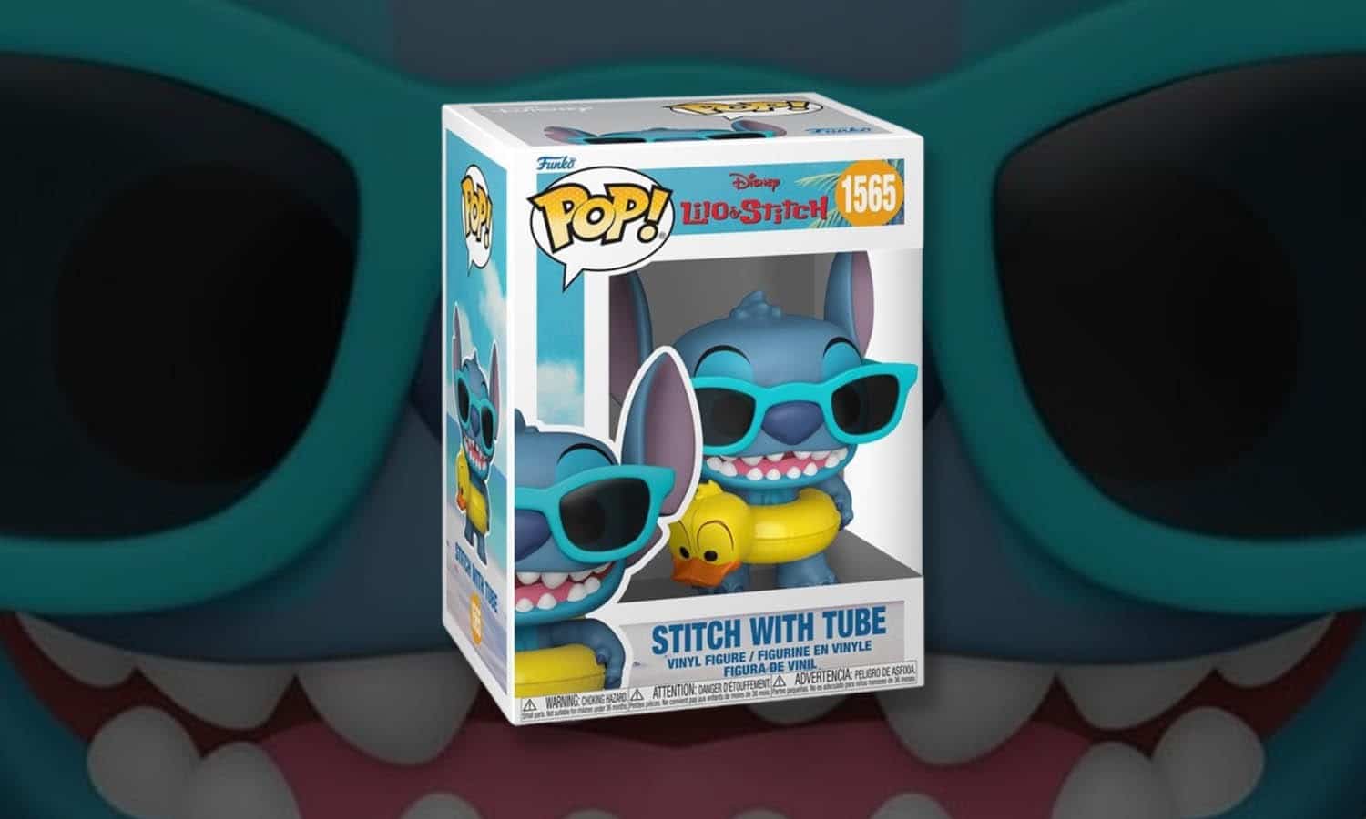 Funko Pop Stitch avec sa bouée