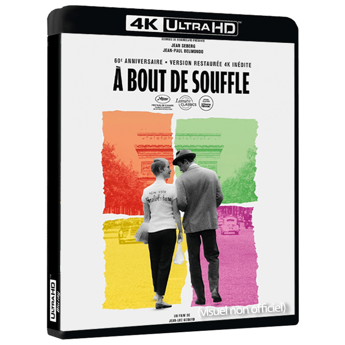 a bout de souffle blu ray 4k visuel produit