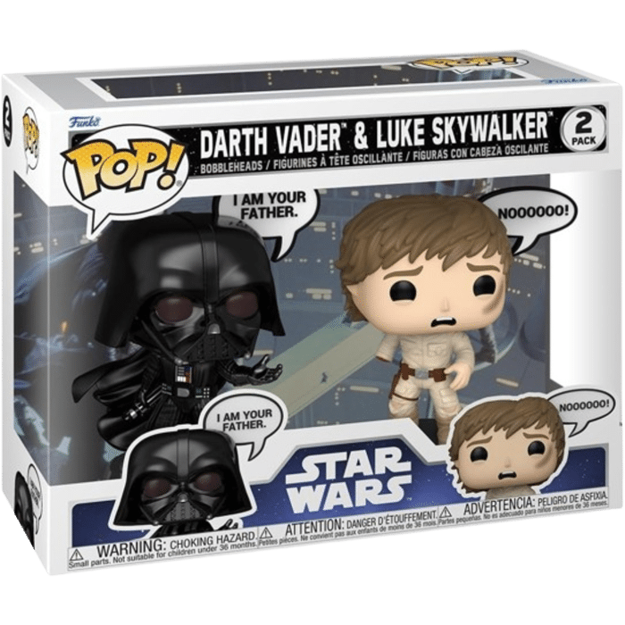 funko pop star wars 2 pack vador et luke visuel produit