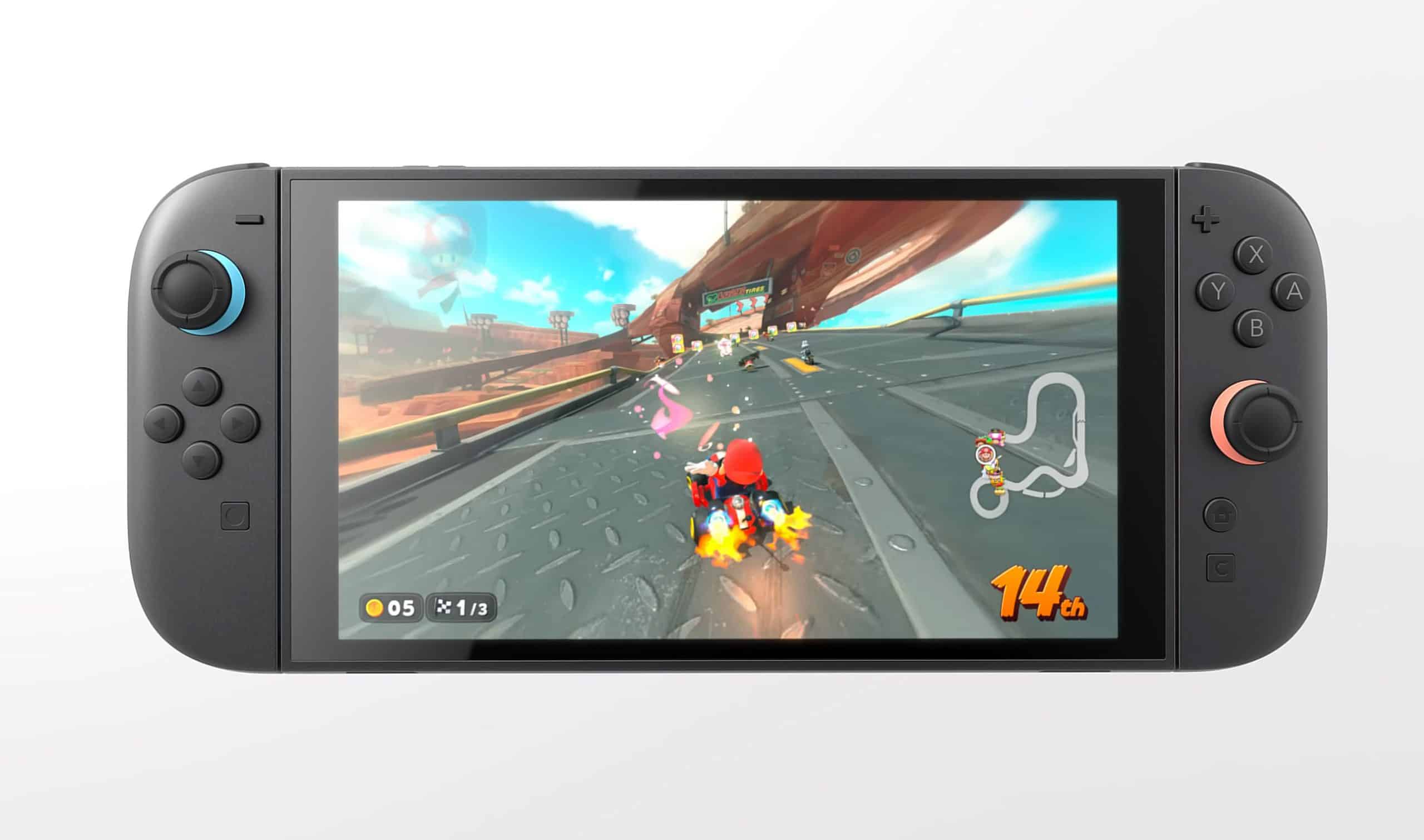 console nintendo switch 2 taille écran console