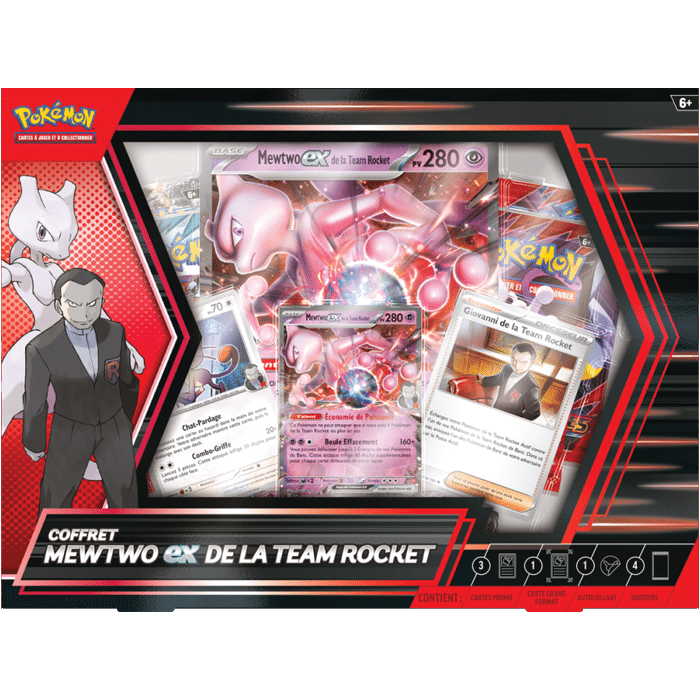 Pokémon EV10 Coffret Mewtwo Ex De La Team Rocket def produit