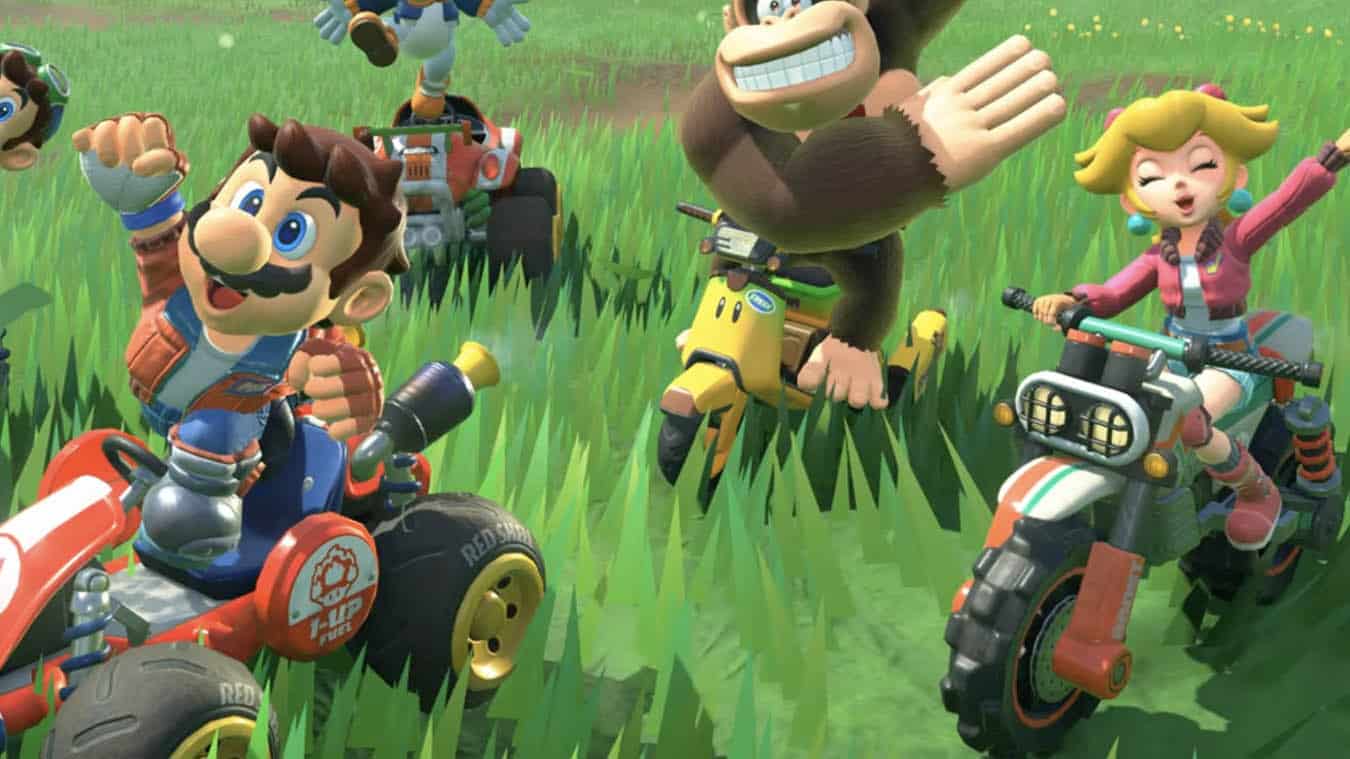 screen mario kart world 8