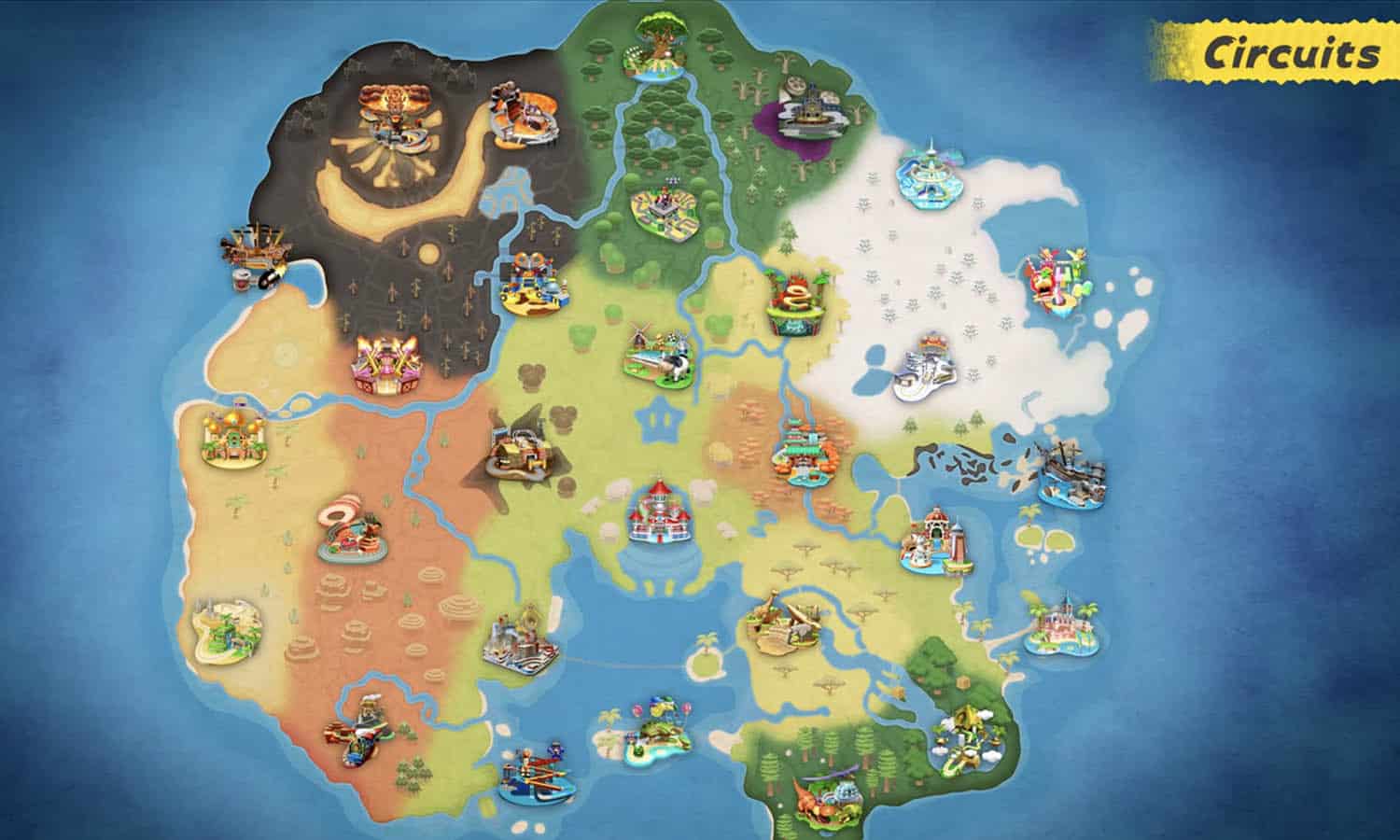 Screen mario kart world direct 4