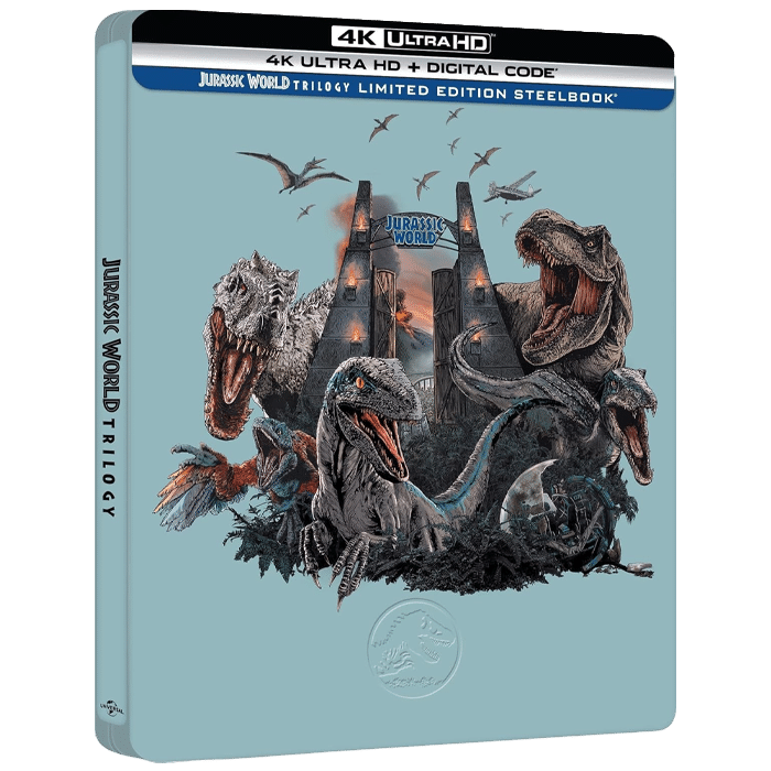 visuel produit jurassic world trilogy 4k steelbook v3