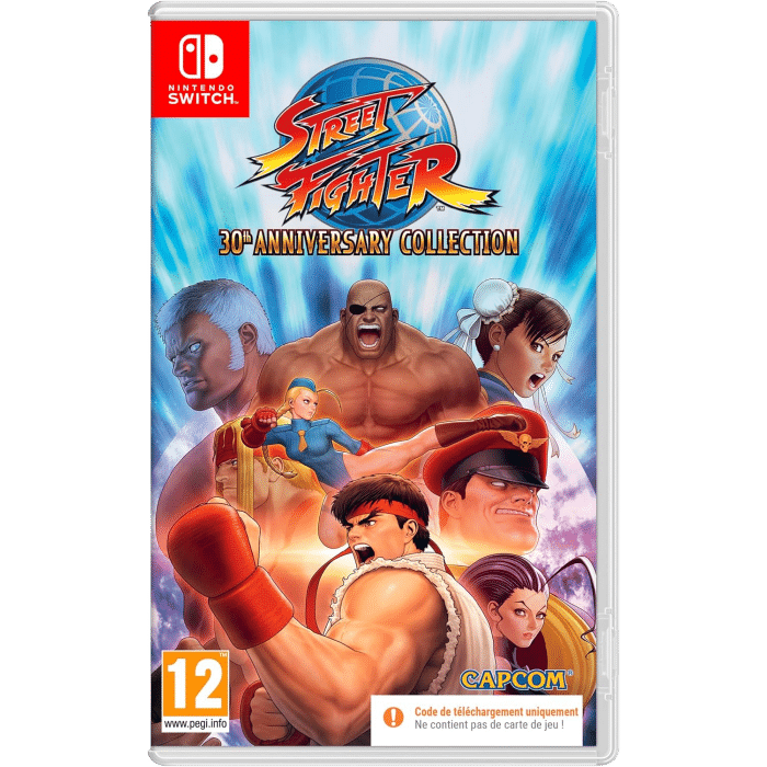 street fighter anniversary collection sur switch code visuel produit