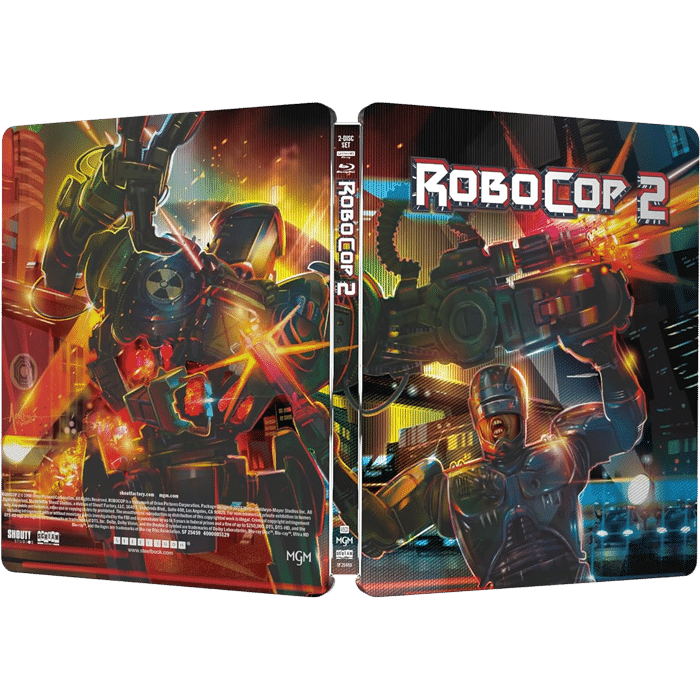 robocop 2 blu ray 4k steelbook visuel produit
