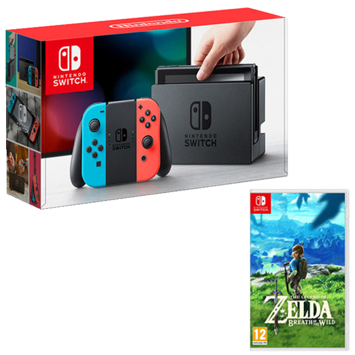 Nintendo Switch Rouge Bleu The Legend of Zelda - Breath of the Wild