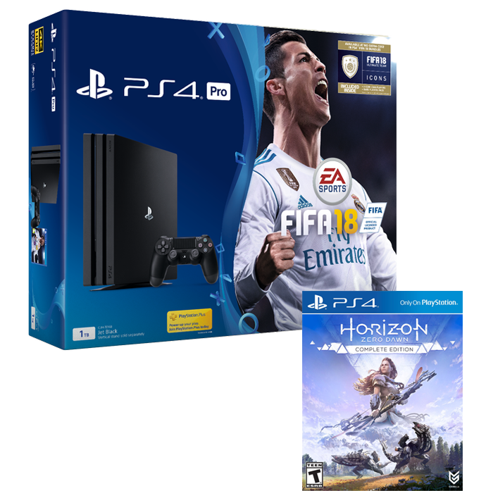 pack ps4 pro fifa 18 horizon zero dawn complete edition copie