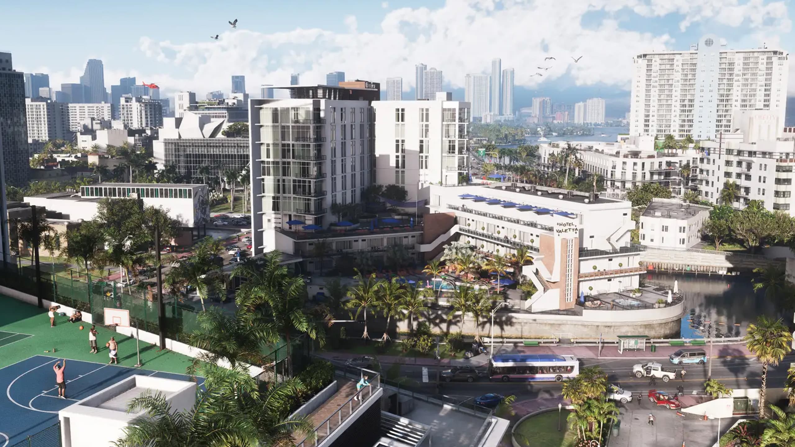 ville environnement jour animé
