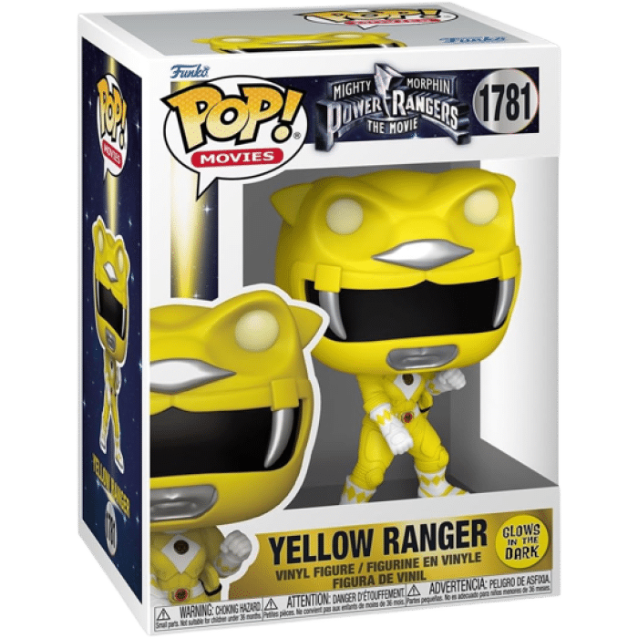 funko pop power rangers jaune visuel produit