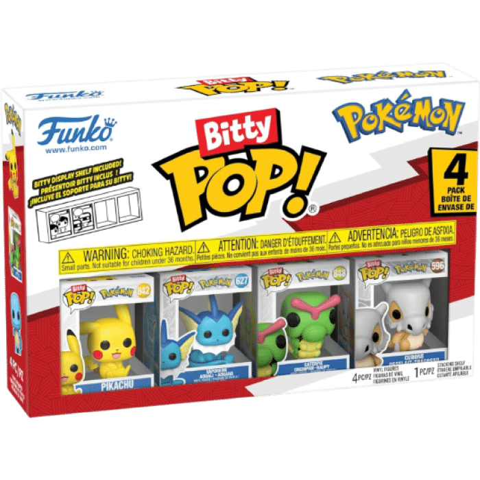 funko pop pokemon bitty pikachu 4pk visuel produit