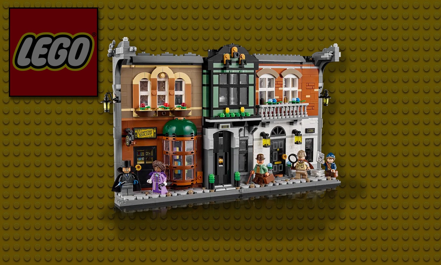 visuel slider lego book nook sherlock holmes 10351 déplié