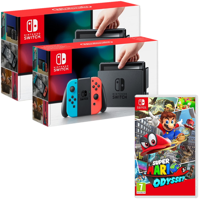 pack nintendo switch super mario odyssey séparé copie