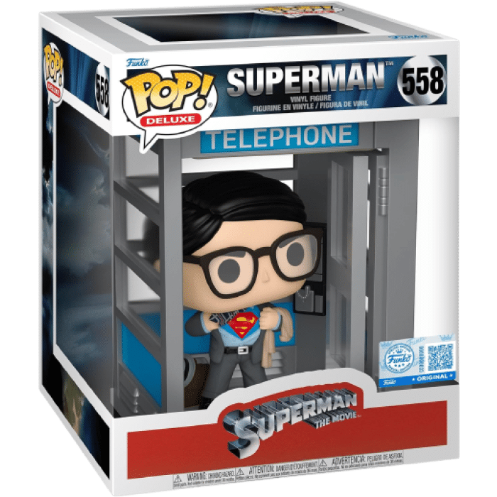 funko pop deluxe superman le film cabine telephonique visuel produit