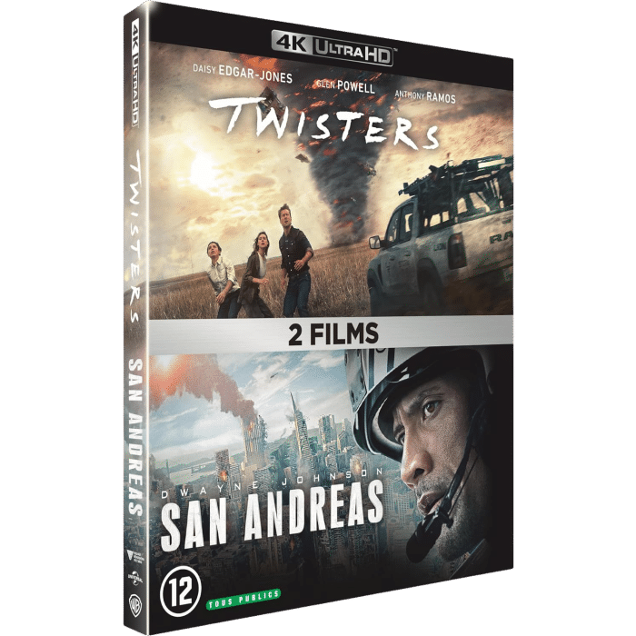 coffret twisters san andreas blu ray 4k visuel produit
