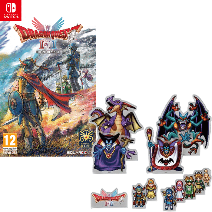 dragon quest 1 et 2 hd 2d remake collector switch visuel produit