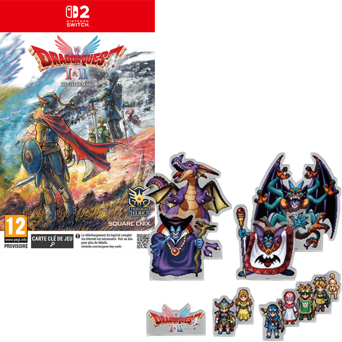 dragon quest 1 et 2 hd 2d remake collector switch 2 visuel produit