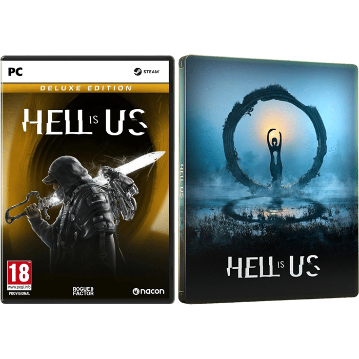hell is us deluxe edition pc steelcase metal case produit