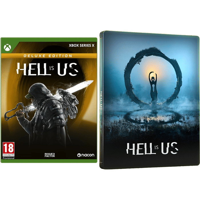 hell is us deluxe edition xbox series x steelcase metal case produit