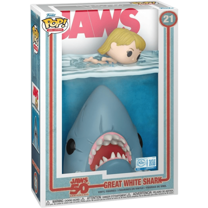 funko pop comic cover les dents de la mer grand requin blanc visuel produit