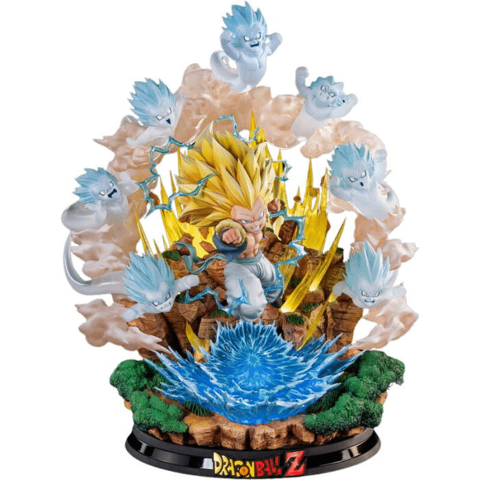 statue dragon ball z super saiyan 3 gotenks visuel produit
